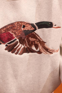 Mallard Embroidered Mock Neck