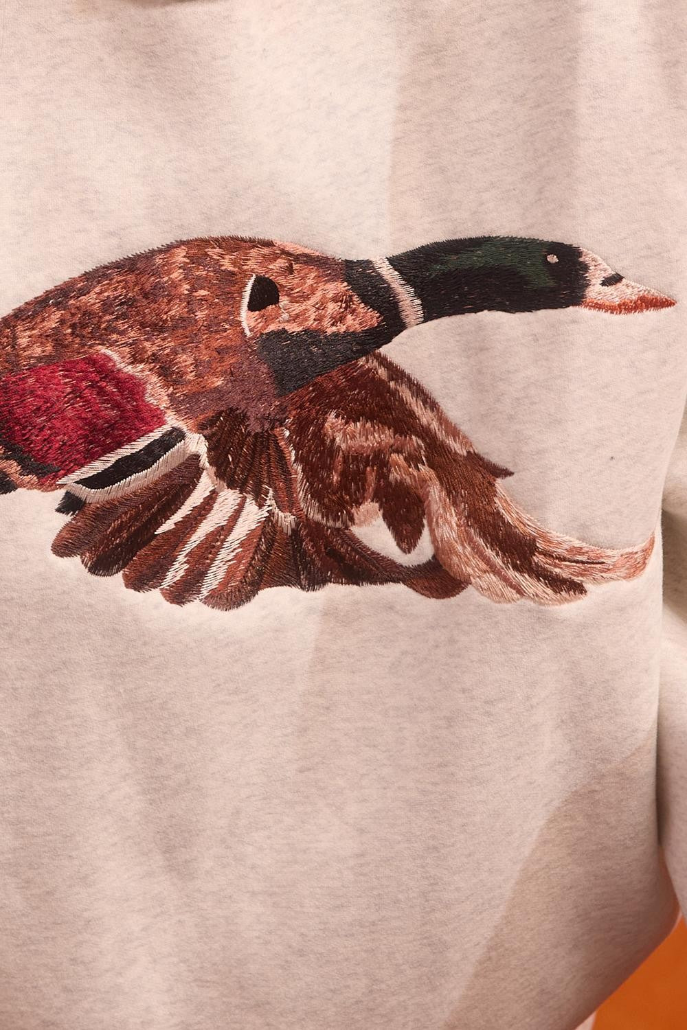 Mallard Embroidered Mock Neck