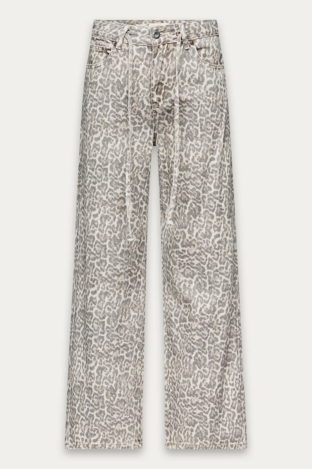 Shelly Leopard Wide Leg Jean