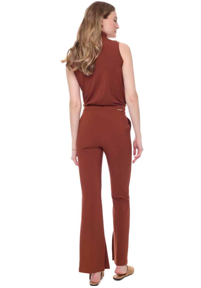 Isabelle Bootcut Full Length Trouser In Paprika