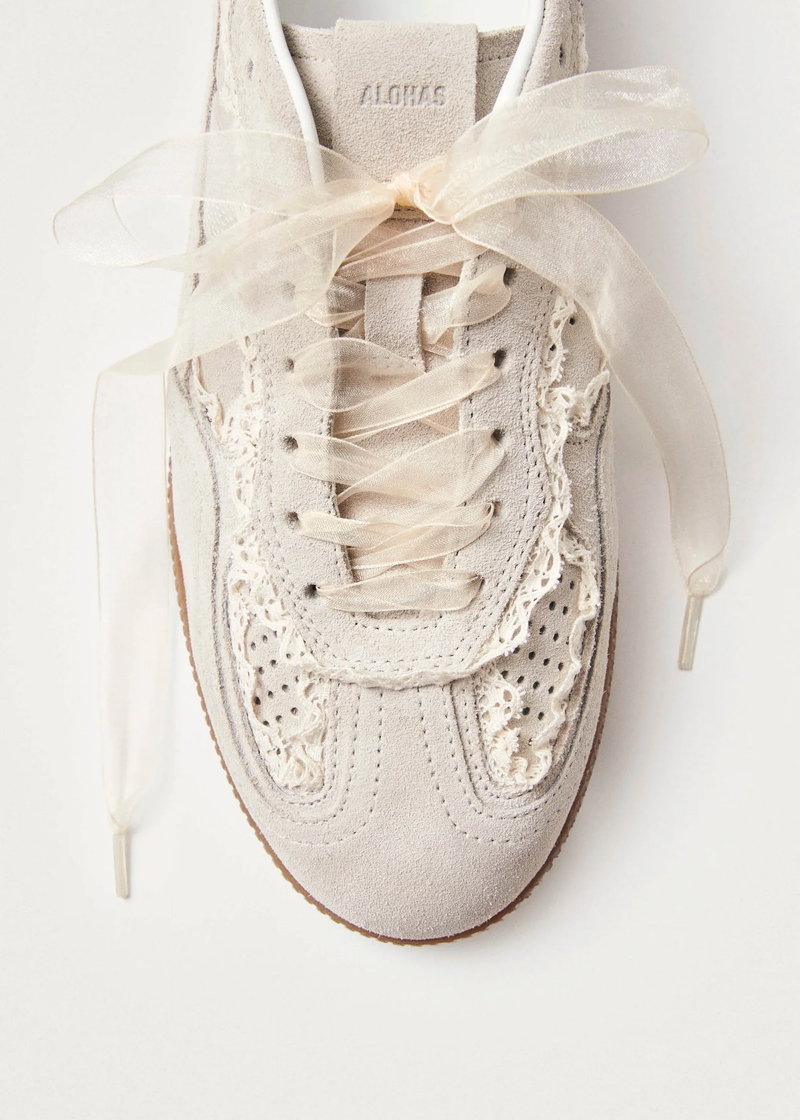 TB.490 Crochet Cream Leather Sneakers PRE-ORDER