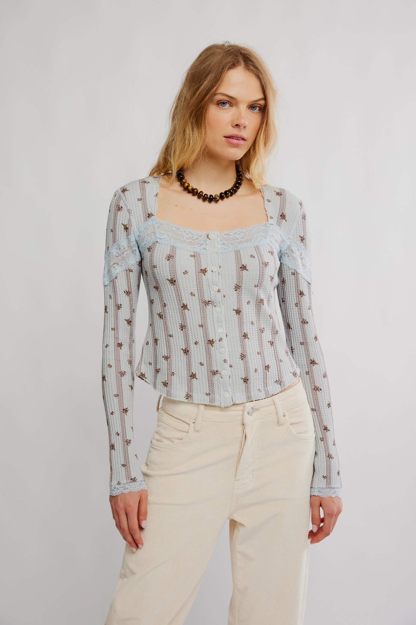 Let's Party Cardi-Print | Pearl Blue Combo