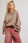 Maisie Sweater In Stucco Combo