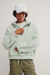 Wild and Free Fleece Pullover in Green Tea
