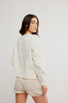 Spring Street Pullover in Optic White