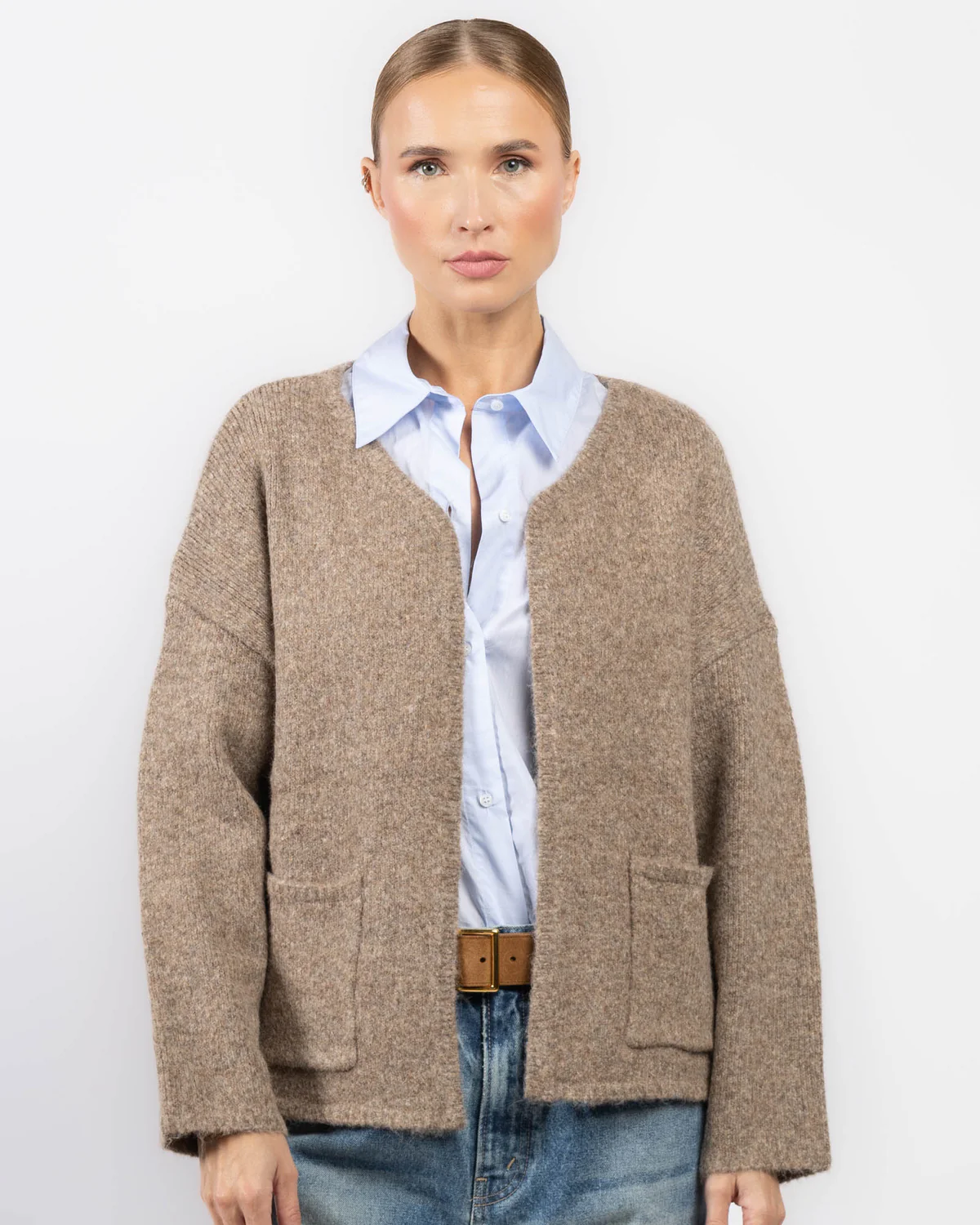 Samluxe cardigan | Driftwood