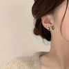 Black Bow Stud Earrings