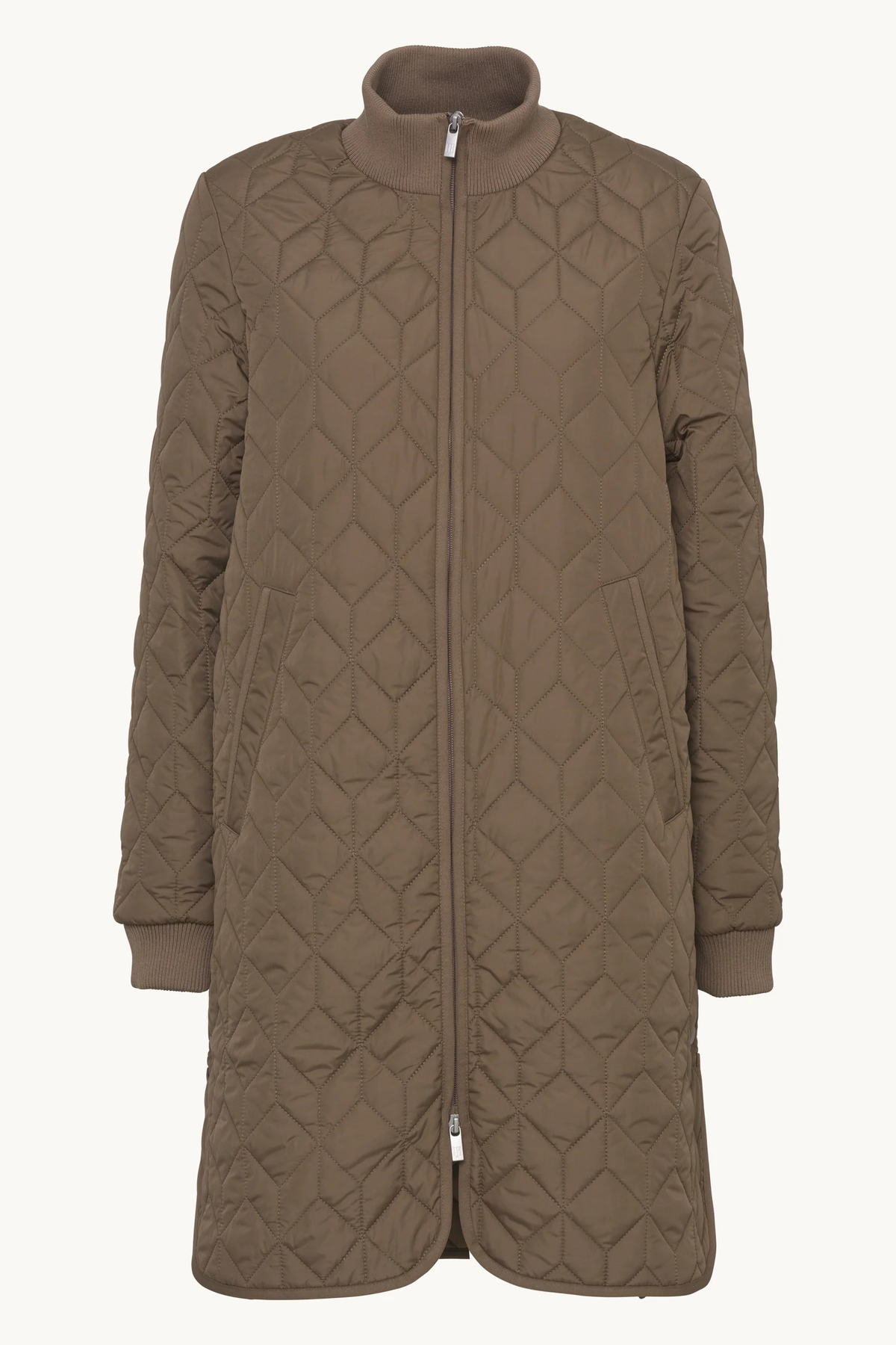 Art 06 Quilted Jacket in Mud