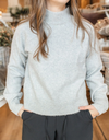 Daffodil Mock Neck Pull-Over | Misty Grey