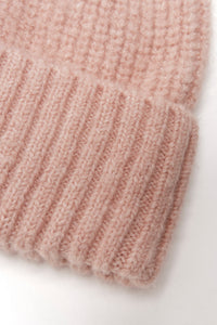 Winnie Waffle Cuff Beanie in Peony