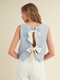 Remi Back Bow Tie Knit