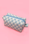 Checker Makeup Bag