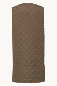 Art 25 Quilted Vest in Mud