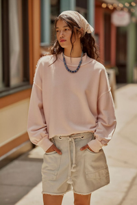 Palm Springs Pullover in Mauve Chalk