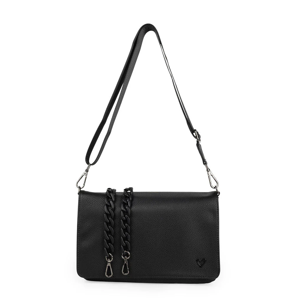 Ritson Vegan Leather Crossbody | Black