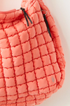 Quilted Carryall Bag in Coral