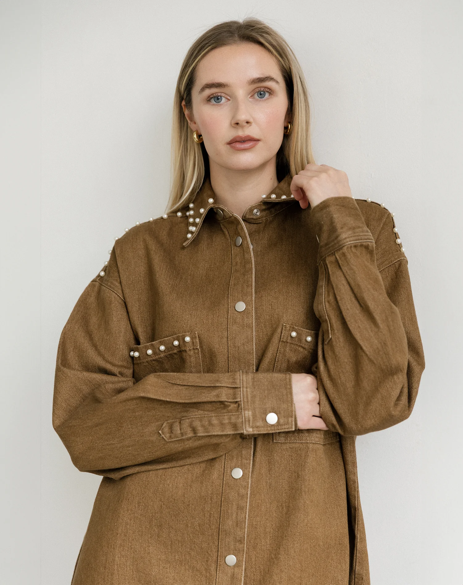 Pearl Shania Jacket | Khaki