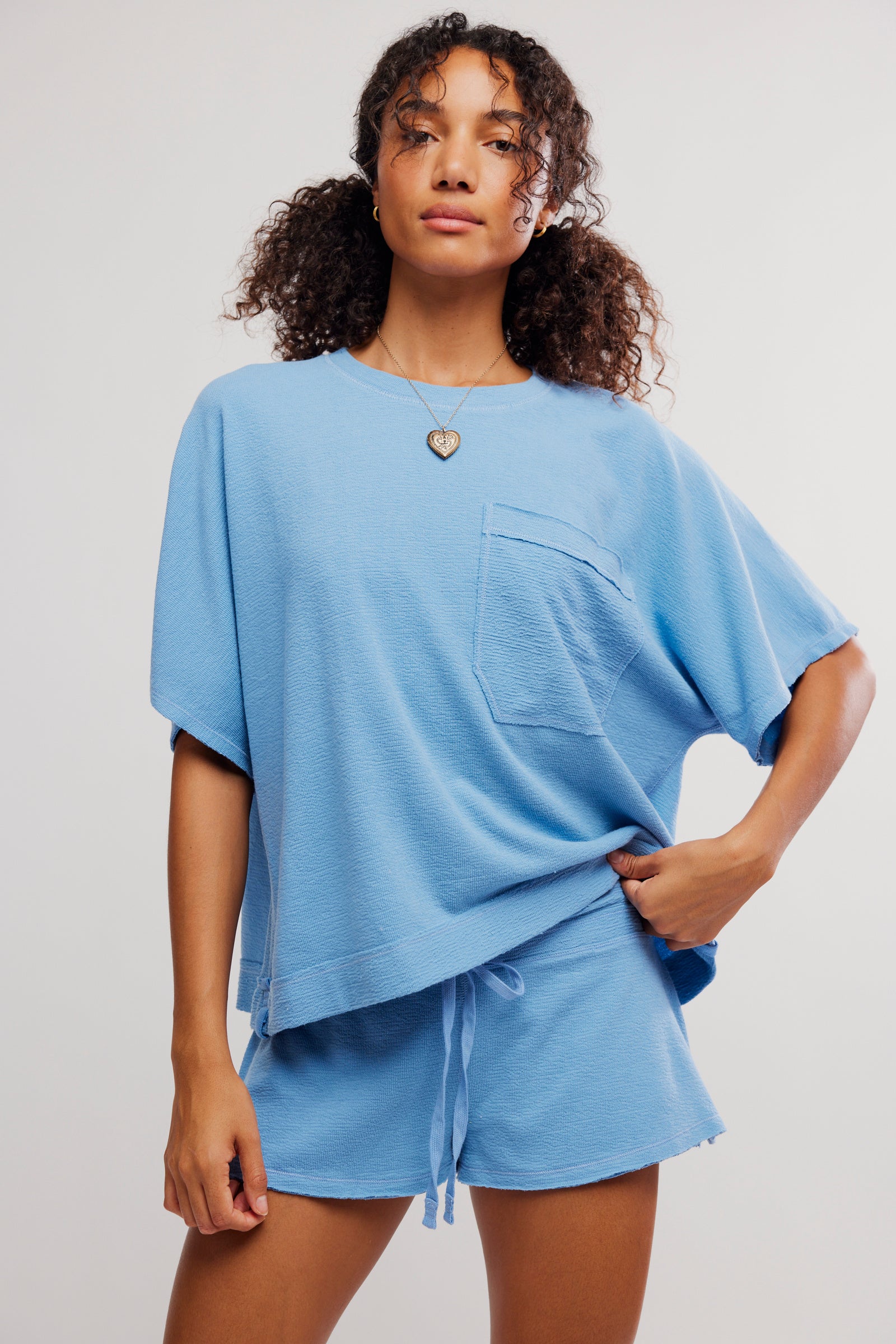 Staycation Sleep Tee | Blissful Blue