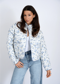 Aime Reversible Quilt Jacket | Floral