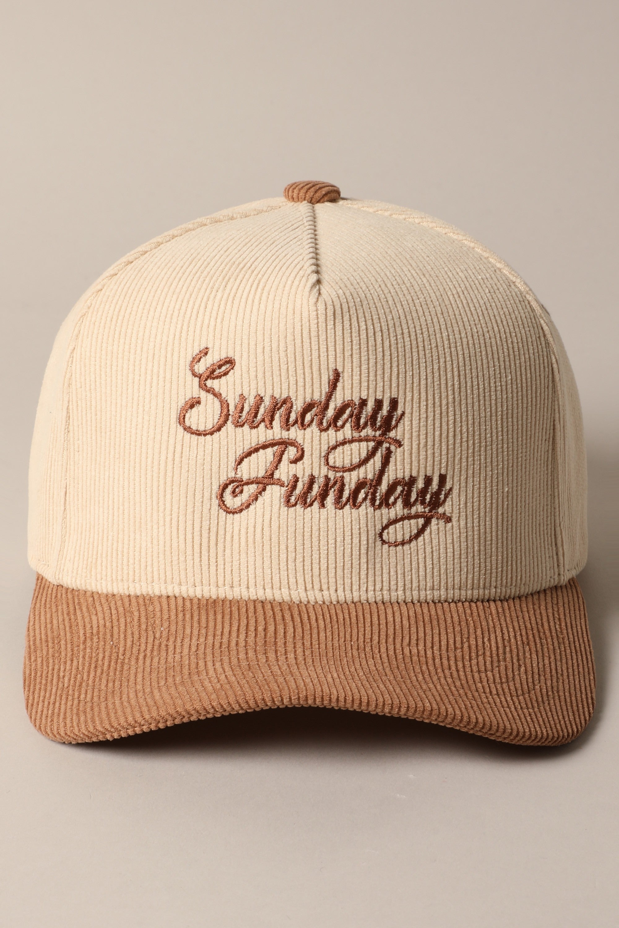 Sunday Funday Corduroy Trucker Hat