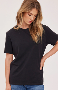 Victoria Cotton T-Shirt | Black
