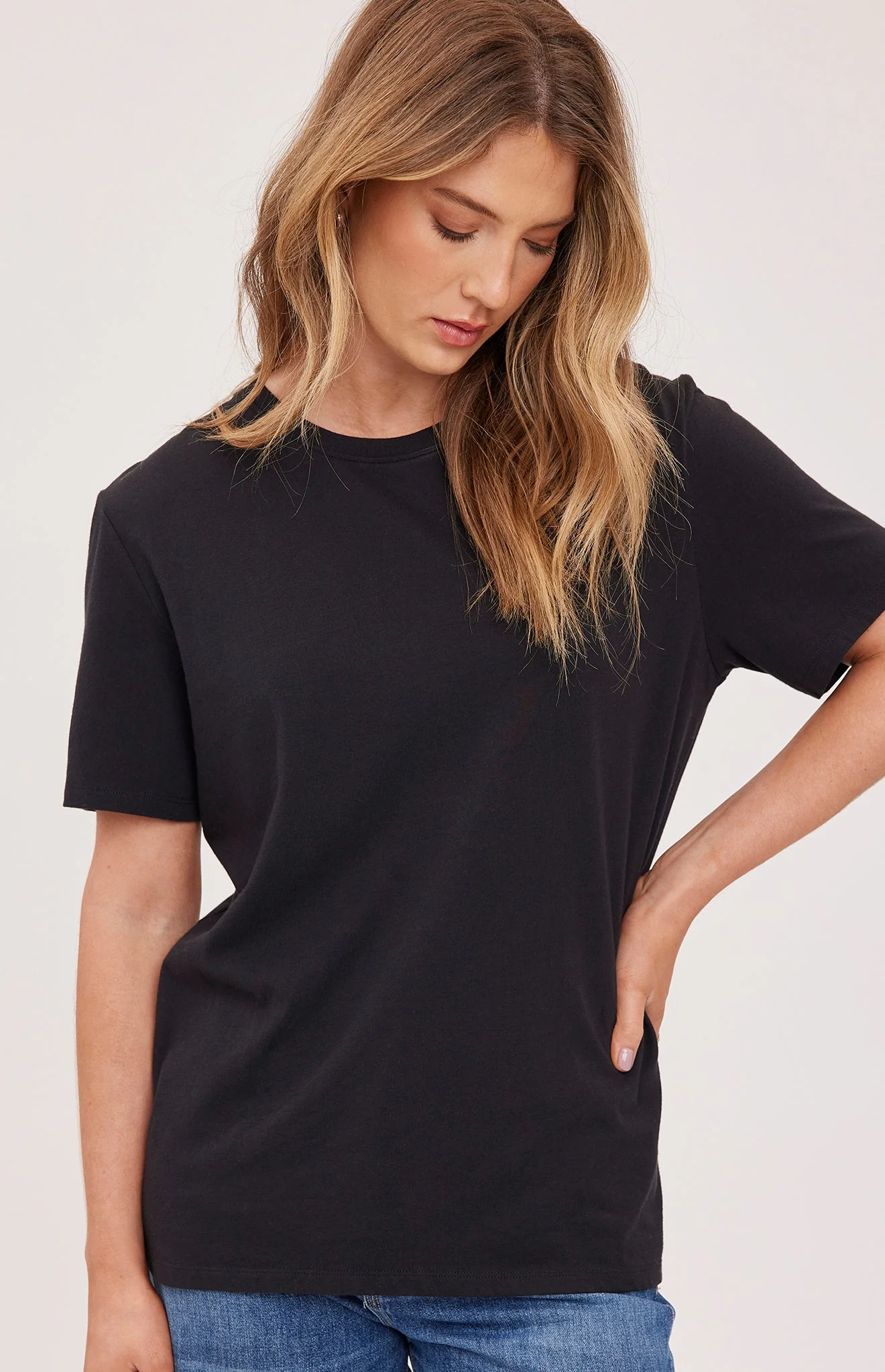 Victoria Cotton T-Shirt | Black