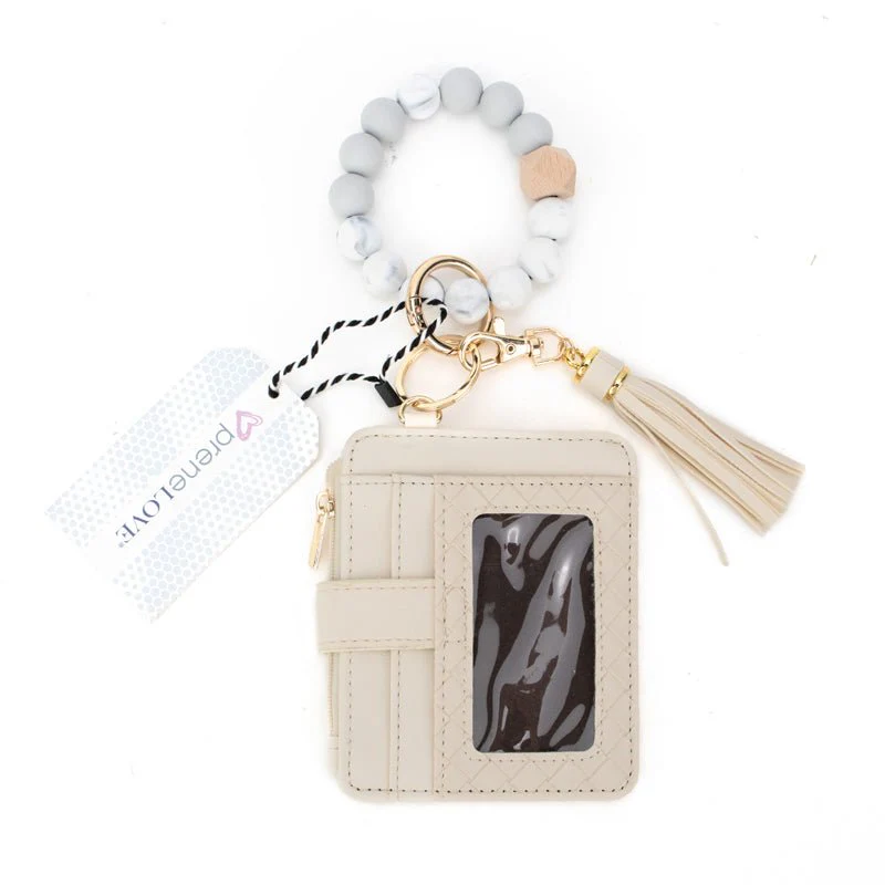 Calgary Bracelet Card Case in Cream