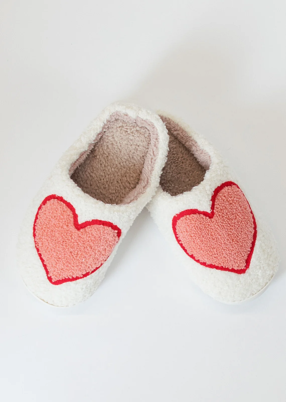 Printed Sherpa Slipper | Big Heart