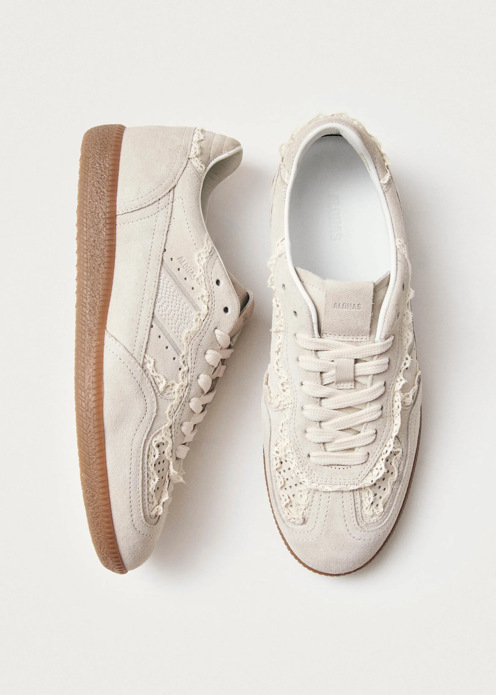 TB.490 Crochet Cream Leather Sneakers PRE-ORDER