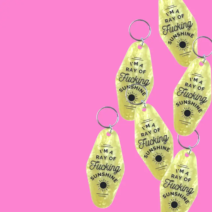 I'm A Ray Of Sunshine Keychain