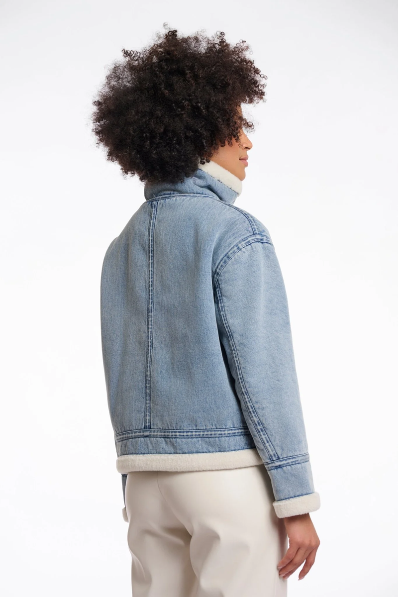 Beck Denim Sherpa Lined Jacket
