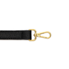 Lock Shoulder Bag Black Pebble