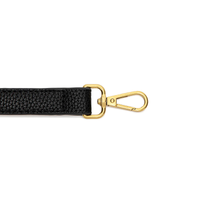 Lock Shoulder Bag Black Pebble