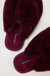 Snowball Slippers in Wine