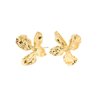 DREAM FLOWER STUD EARRINGS | GOLD