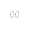 CHARM Recycled Small Hoop Earrings Silver Plated