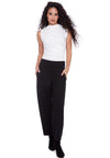 Barry Ponte Barrel Wide-Leg Ankle Pant