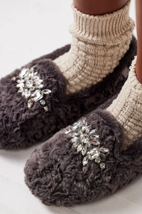 Slumber Party Loafer Slipper in London Fog
