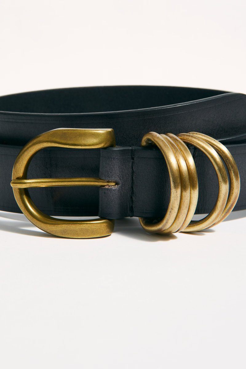 Rori Leather Belt in Black