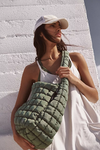 Quilted Carryall Bag in Seagrass