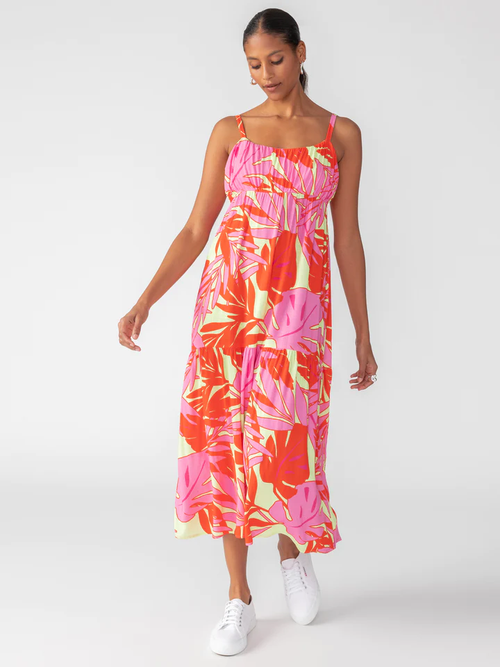 Dropped Seam Maxi In Paradise Pop