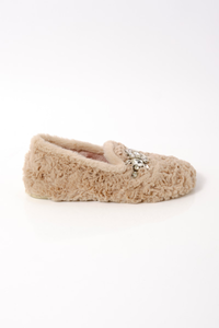 Slumber Party Loafer Slipper in Vanilla Latte