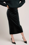 Dahlia Velvet Skirt in Wintergreen