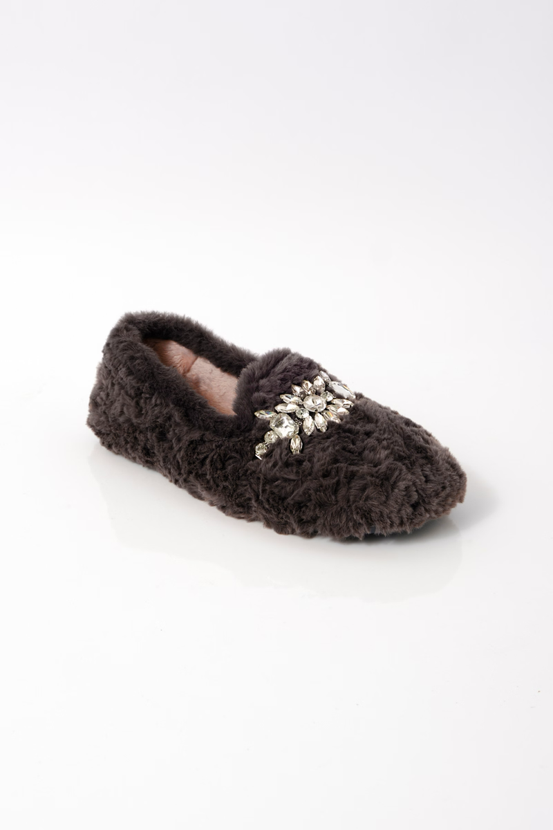 Slumber Party Loafer Slipper in London Fog