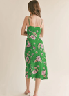 Greener Side Midi Wrap Dress