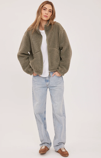 Camden Sherpa Jacket in Sage