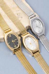 Rachel Vintage Oval Watch | Gold + Silver