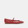 Reyes Flats in Red Leather