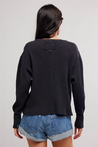 The Lapis Cuff Top in Black