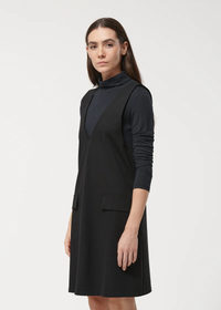 Black Sleeveless Pinafore Dress